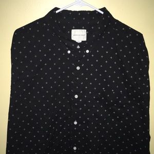 Black American Eagle Button Down shirt